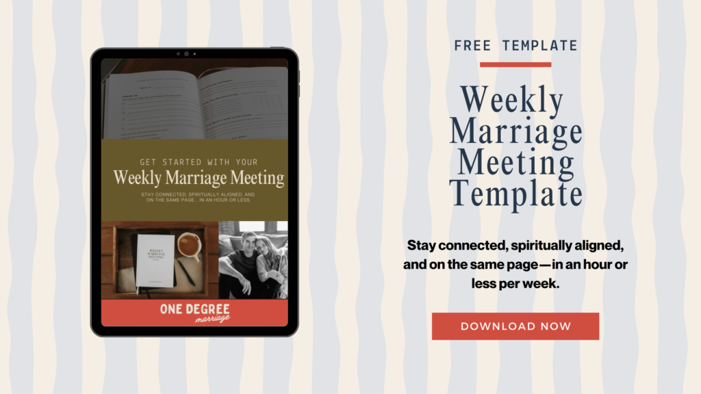 Weekly Marriage Meeting Template